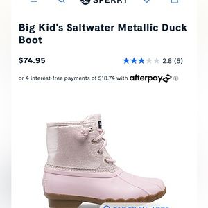 Sperry Saltwater boot/blush